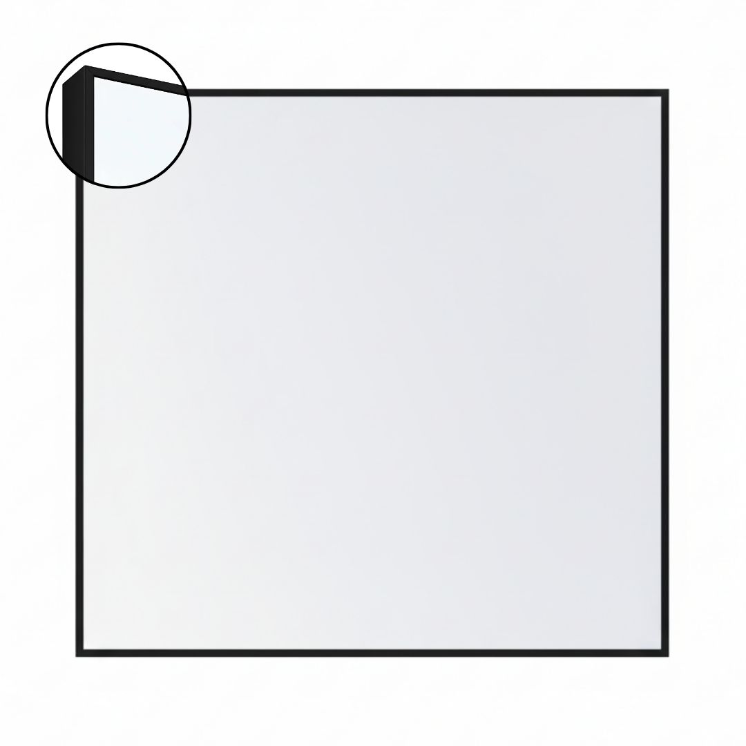 Visionchart LX6 EDGE DuraWrite Whiteboard 900 x 900mm Slim Edge Powder Coated Frame (Special Order)