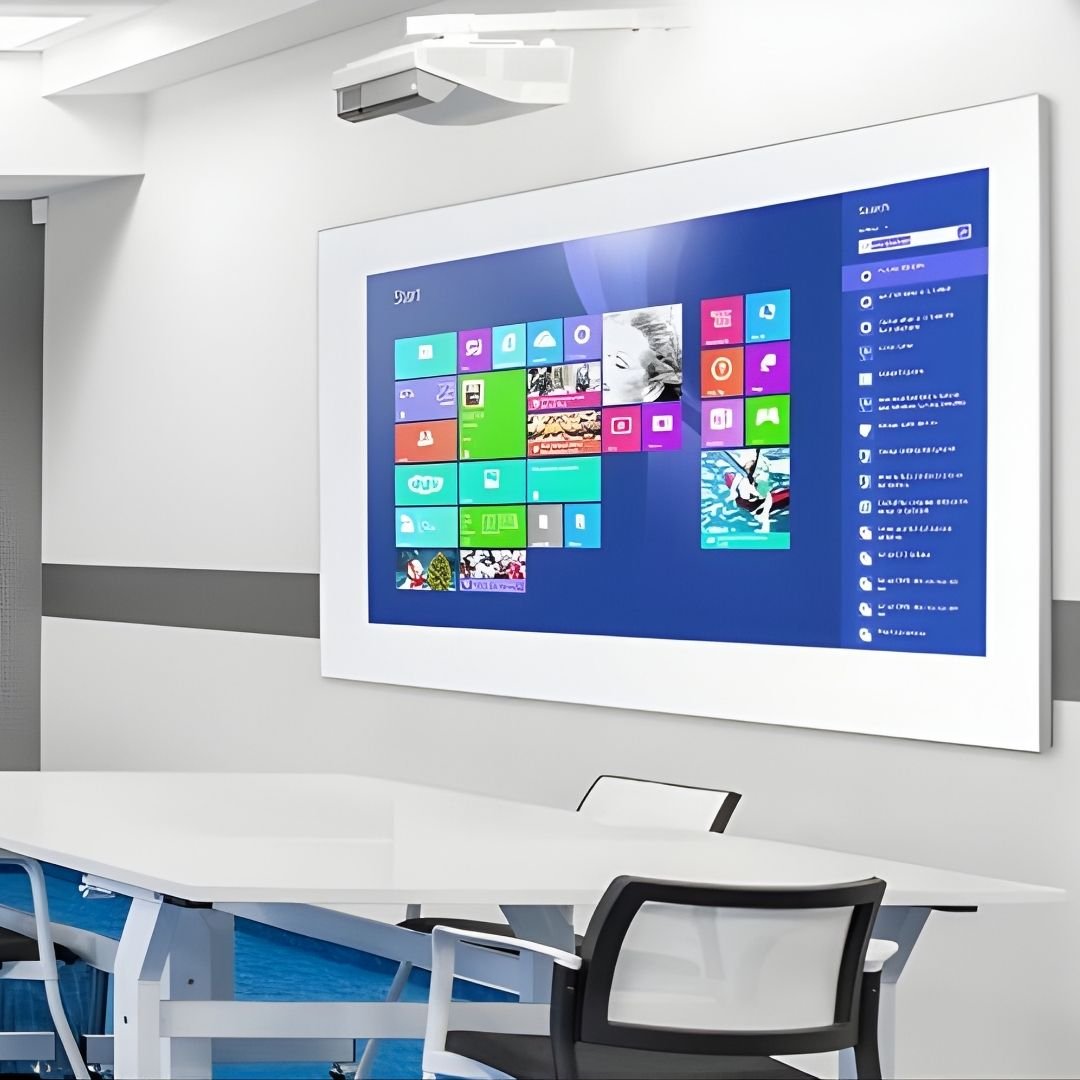Visionchart LX8 EDGE EverWrite Porcelain Projection Whiteboard 1500 x 1200mm Slim Edge Powder Coated Frame (Special Order)