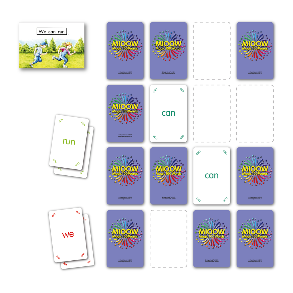 Magic 200 Words - Playing Cards (101-200)
