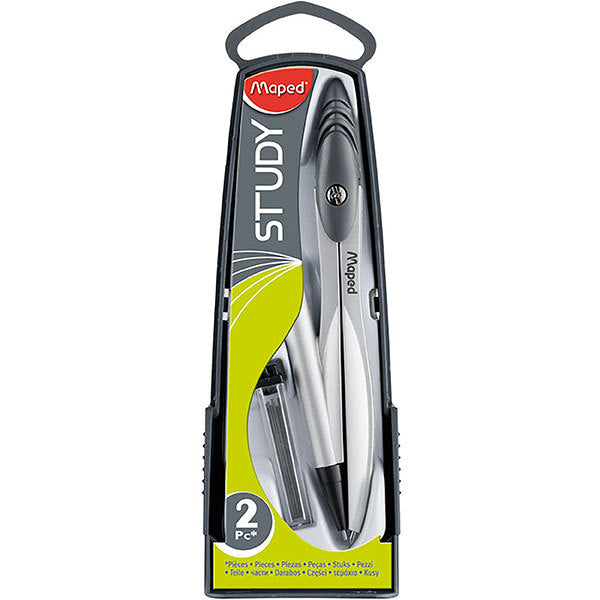 Maped Compass Set with Auto Lead Feed Pencil & 0.5 Leads