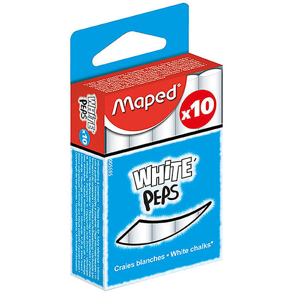 Maped Chalk - White: Pack of 10