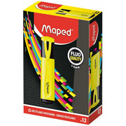 Maped Yellow Highlighters - Pack of 12
