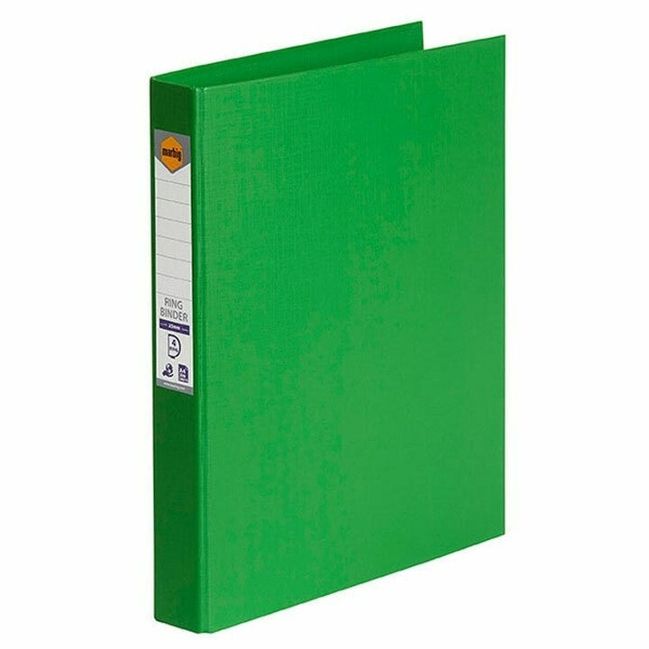 Marbig Binder A4 - PE 4 D-ring 25mm (Green)