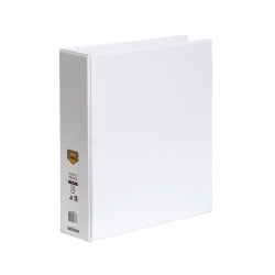 Marbig Clearview Insert Binder A4 - 3 D-ring 50mm: White