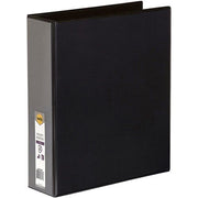 Marbig Binder Insert (A4 Clearview) - 4 D-Ring 50mm: Black