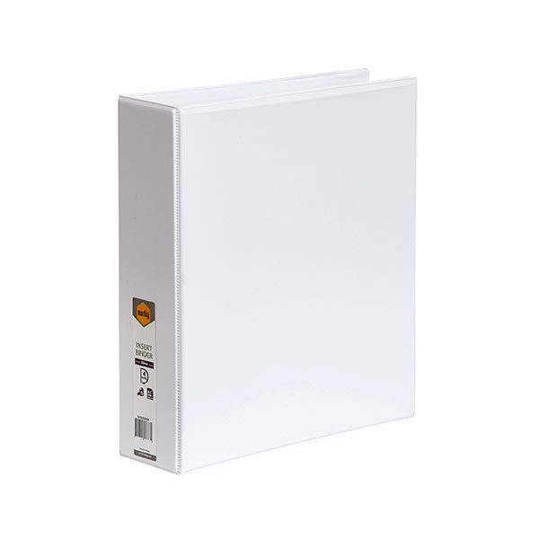 Marbig Binder Insert (A4 Clearview) - 4 D-Ring 50mm: Black