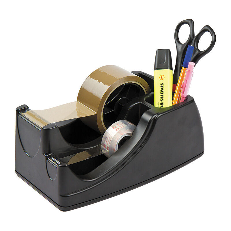 Marbig Professional 2 In 1 Heavy Duty Tape Dispnsr - Black