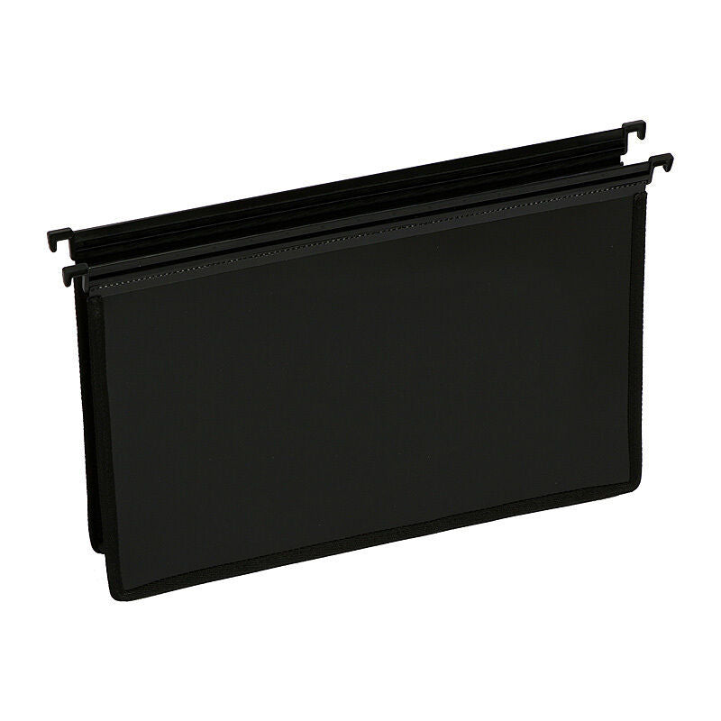 Marbig Polypropylene Suspension File F/C X-Capacity Black - Pack of 5