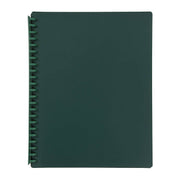 Marbig Refillable Display Book 20 Pocket Dark Green