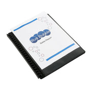 Marbig Refillable Display Book 20 Pocket Insert Cover - Black