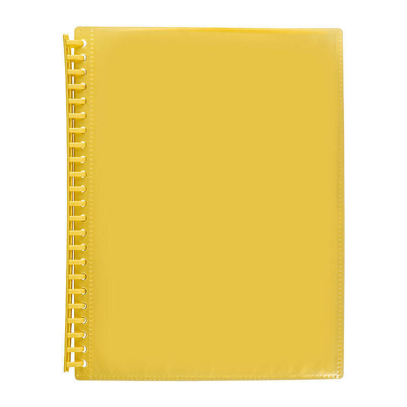 Marbig Clearview Refillable Display Book 20Poc Trans Yellow