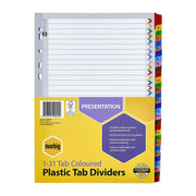 Marbig Indices & Dividers 1-31 Tabs Reinforced A4 Colour