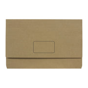 Marbig Slimpick Foolscap Document Wallet Env Kraft (Pack of 10)