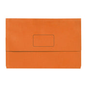 Marbig Slimpick Foolscap Document Wallet Bright Orang (Pack of 10)
