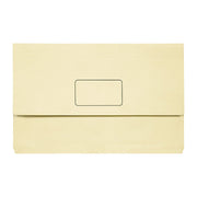 Marbig Slimpick Foolscap Document Wallet Bright Buff (Pack of 10)