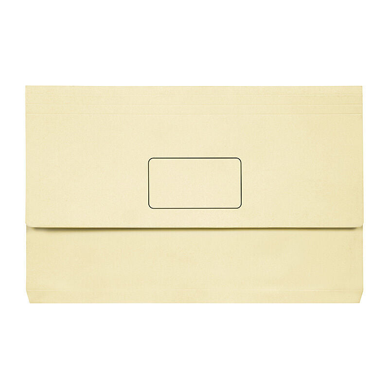 Marbig Slimpick Foolscap Document Wallet Bright Buff (Pack of 10)