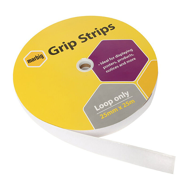 Marbig Grip Spots Loop Only 25mm x 25m Bulk
