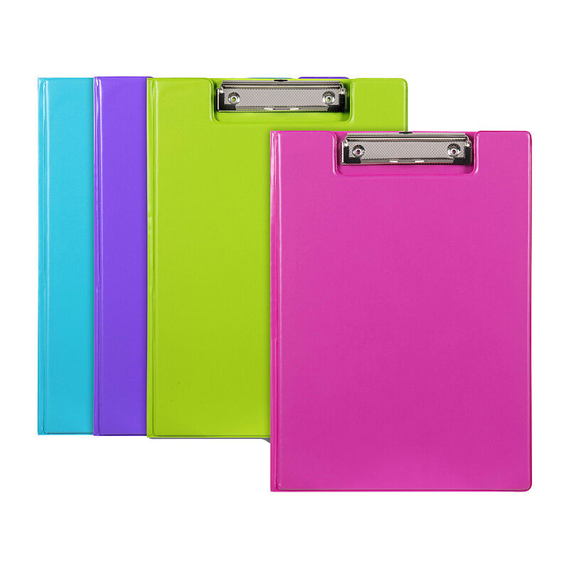 Marbig Clipfolder A4 Polypropylene Summer Colours Assorted