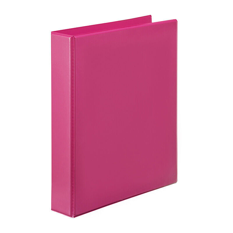 Marbig Clearview Insert Binder A4 25mm 2 D-Ring Pink