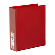 Marbig Clearview Insert Binder A4 50mm 2 D-Ring Red