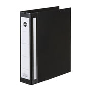 Marbig Ring Binder Deluxe A4 50mm 2 D-Ring Pe - Black