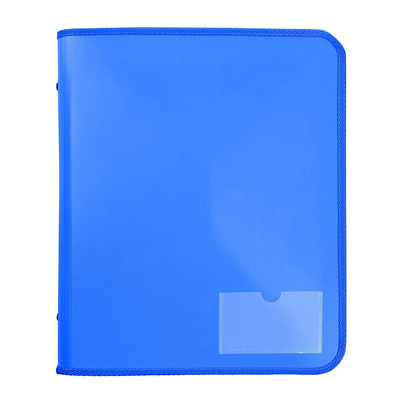 Marbig Zipper Binder W/ Tech Case 25mm 2 D-Ring Blue