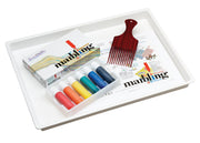 Marbling Ink, Tray, Comb & Paper Set
