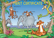 Zoo Animals Merit Certificate - Pack of 200 (Previous Design)