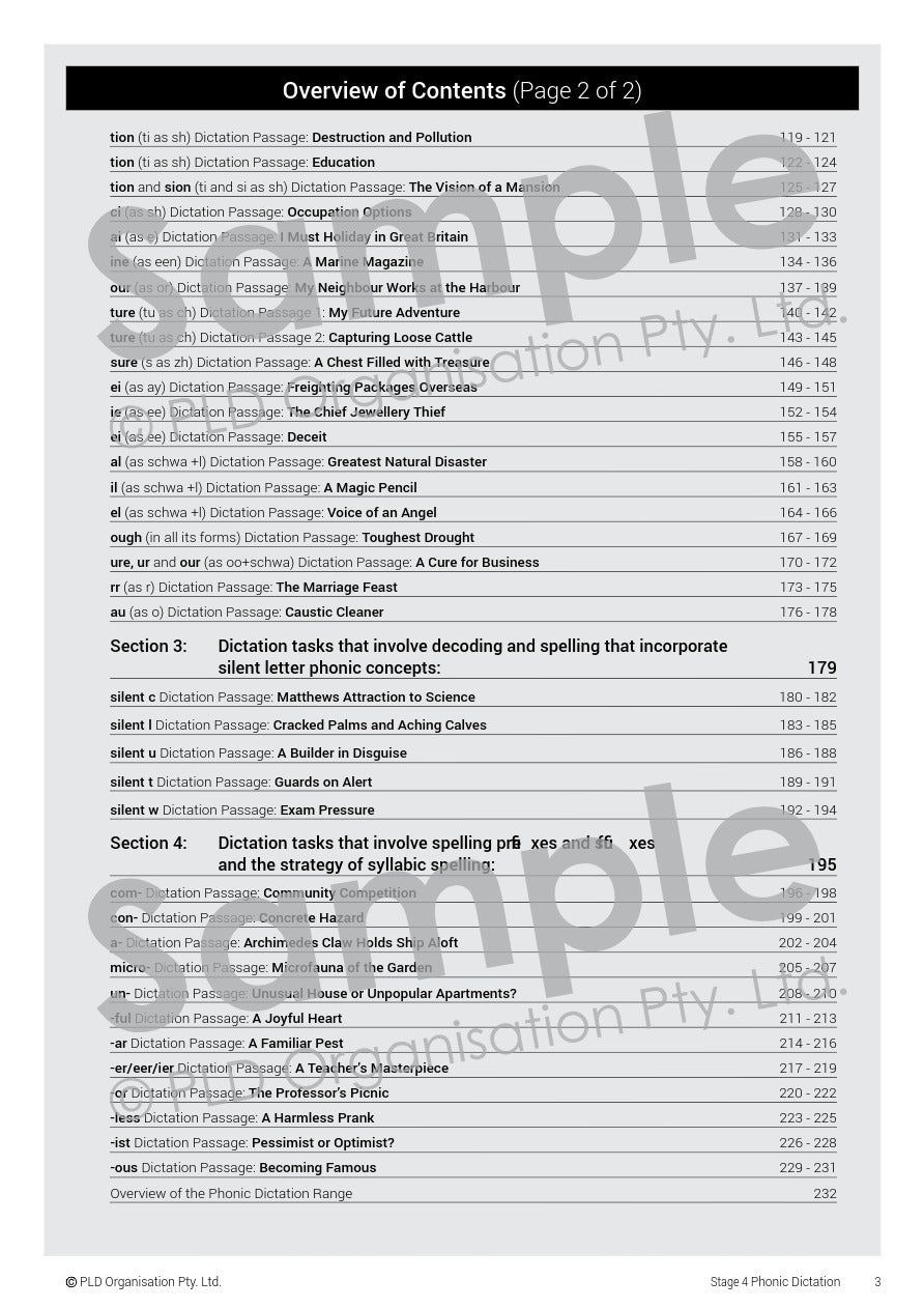 Phonic Dictation - Stage 4 (Revised Edition)
