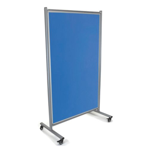Visionchart Modulo Room Divider Pinboard Mobile 1800 x 1000mm Blue (Special Order)
