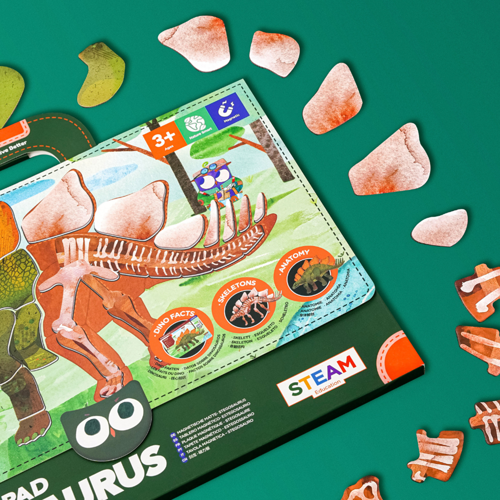 mierEdu Magnetic Pad - Stegosaurus - view 3