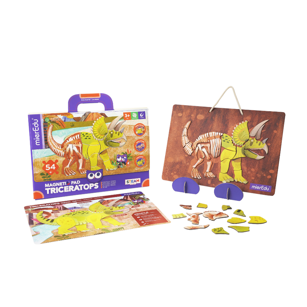 mierEdu Magnetic Pad - Triceratops - view 2