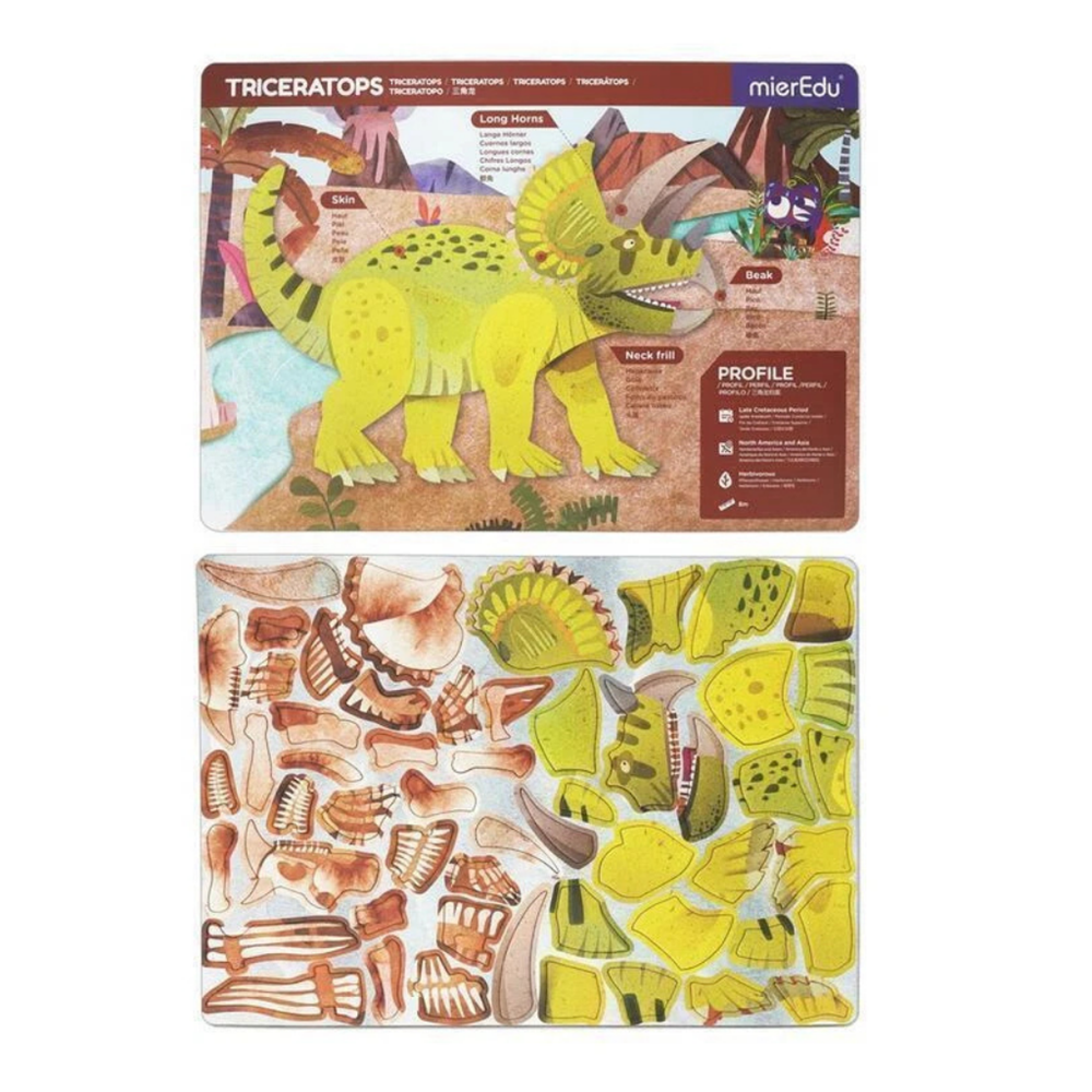 mierEdu Magnetic Pad - Triceratops - view 3