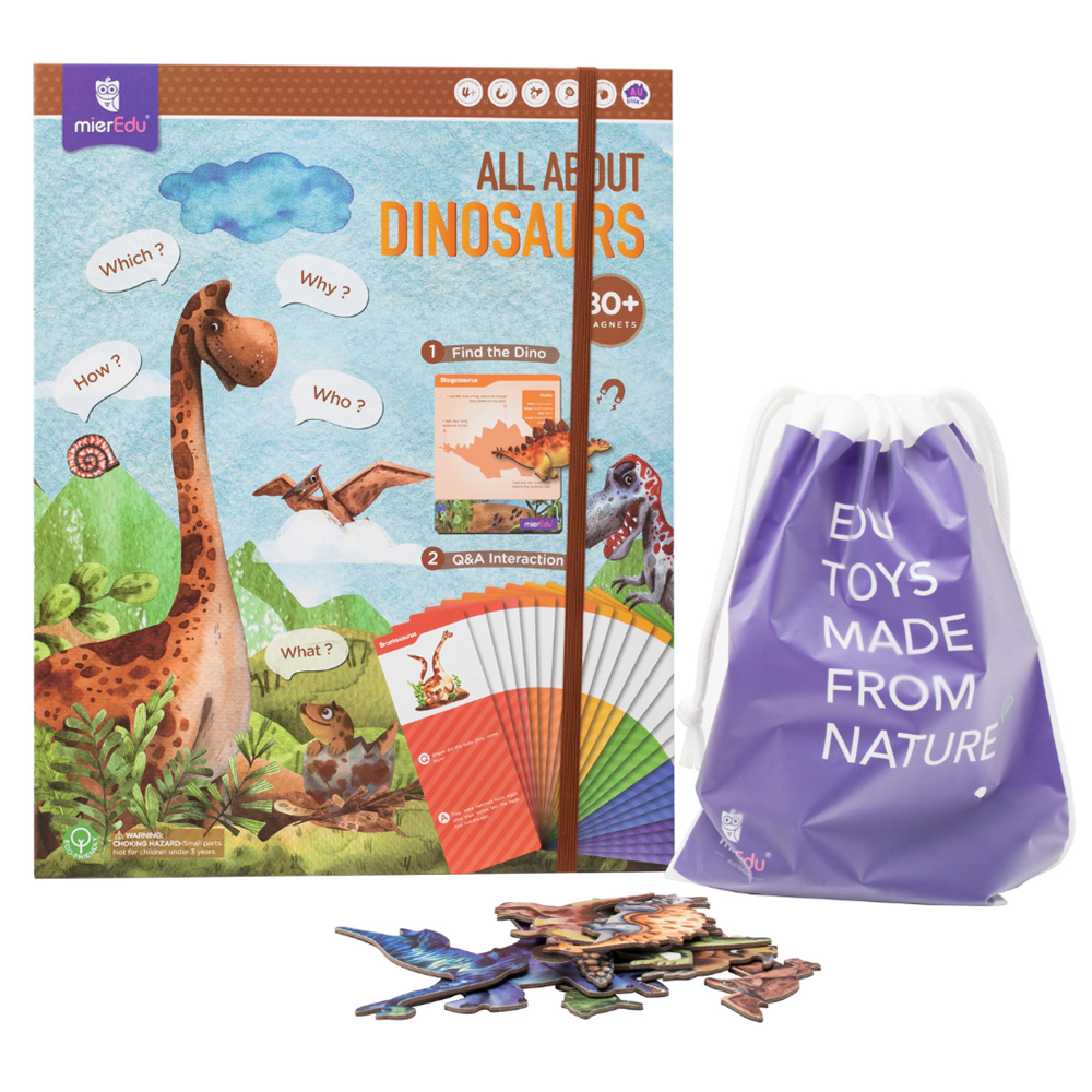 mierEdu Magnetic Puzzle - All About - Dinosaurs - view 2
