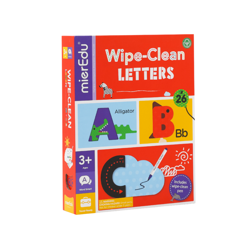 mierEdu Wipe Clean Activity Set - Letters