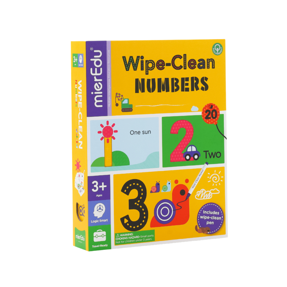 mierEdu Wipe Clean Activity Set - Numbers