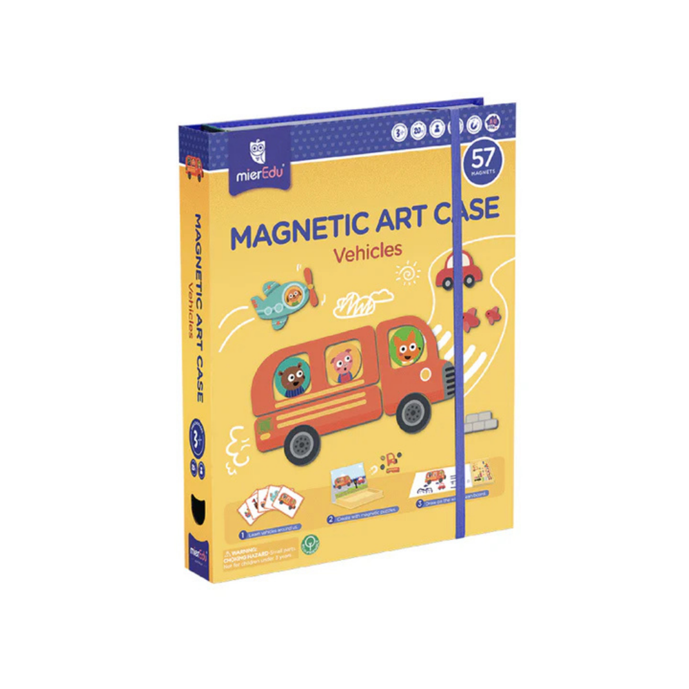 mierEdu Magnetic Art Case - Vehicles
