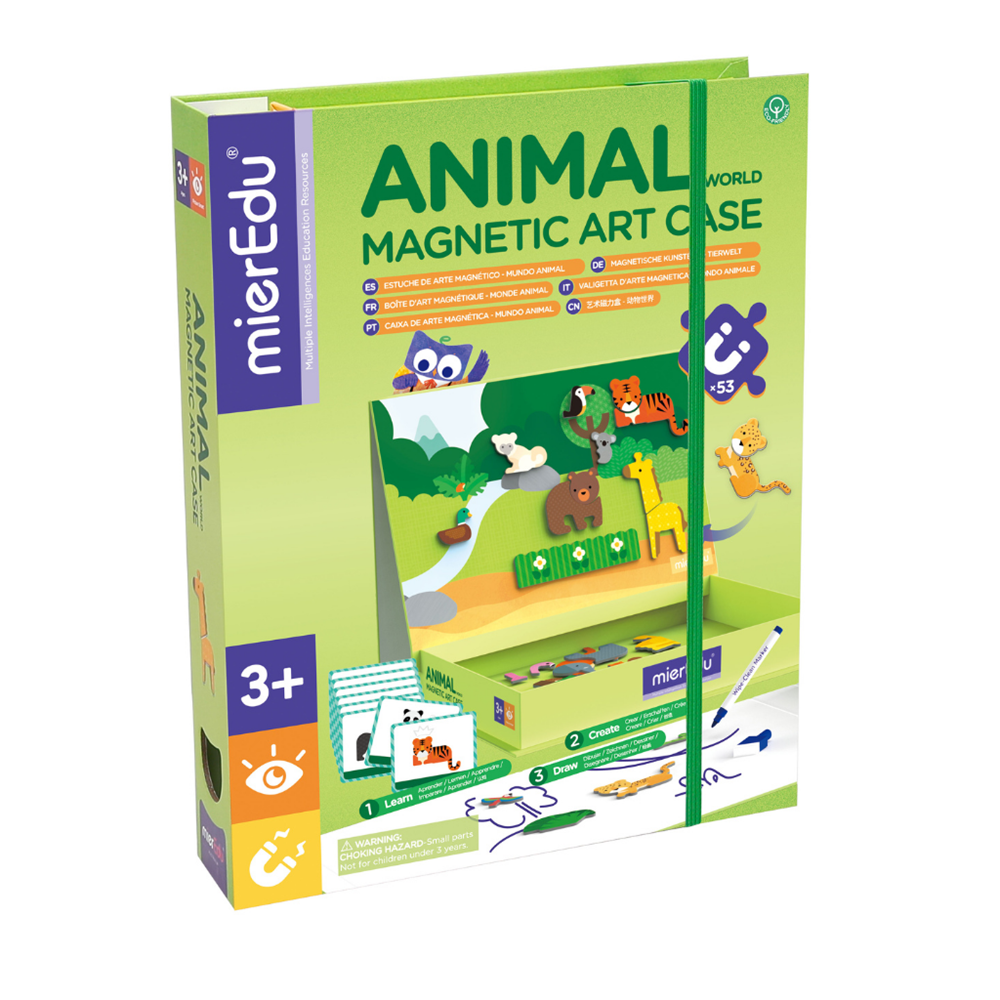 mierEdu Magnetic Art Case - Animal World