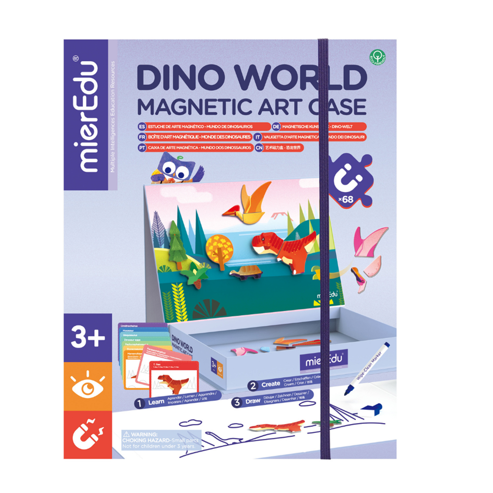 mierEdu Magnetic Art Case - Dino World