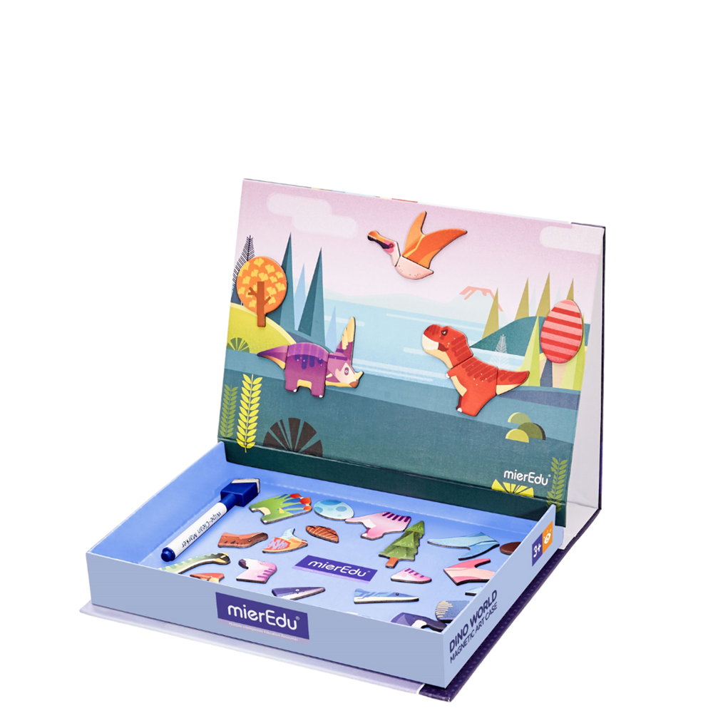 mierEdu Magnetic Art Case - Dino World - view 2