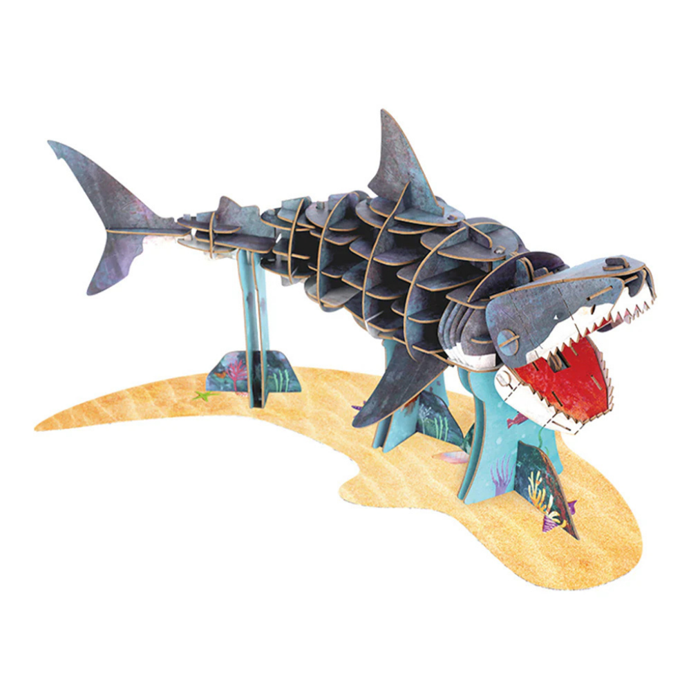 mierEdu Eco 3D Puzzle - Great White Shark Deluxe - view 3