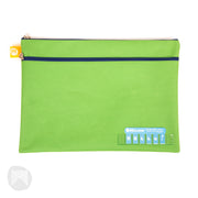 Micador Pencil Case - Twin Zip Name (375x264mm): Green
