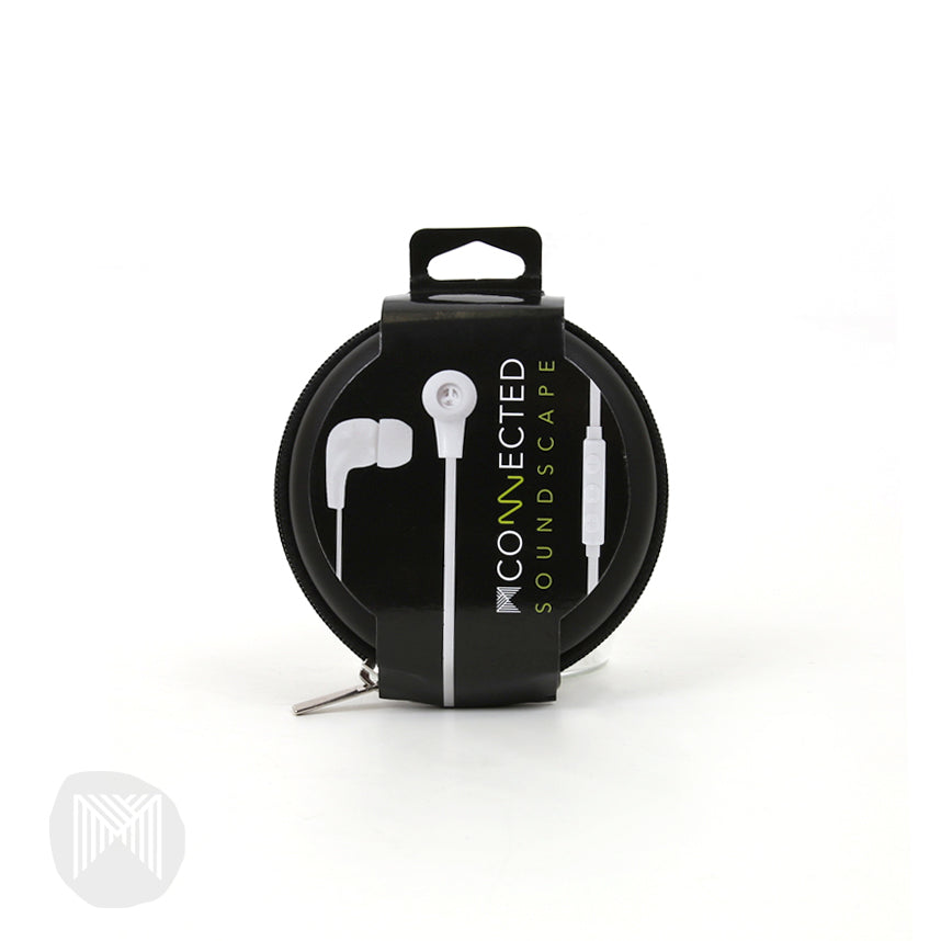MConnected Earphones - Soundscape with Remote: White