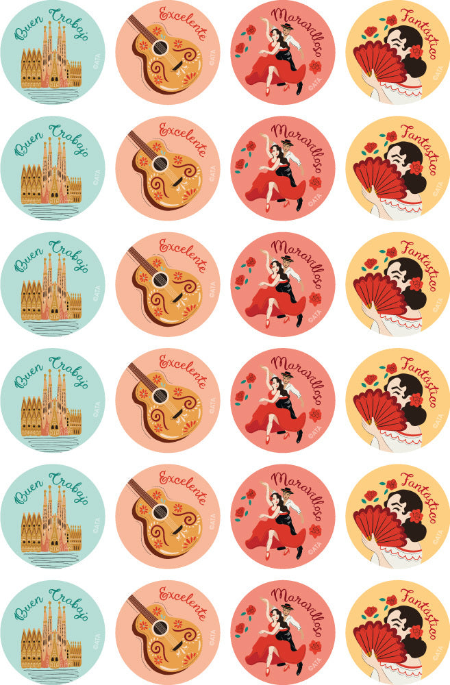 Spanish - Merit Stickers (Pack of 96)