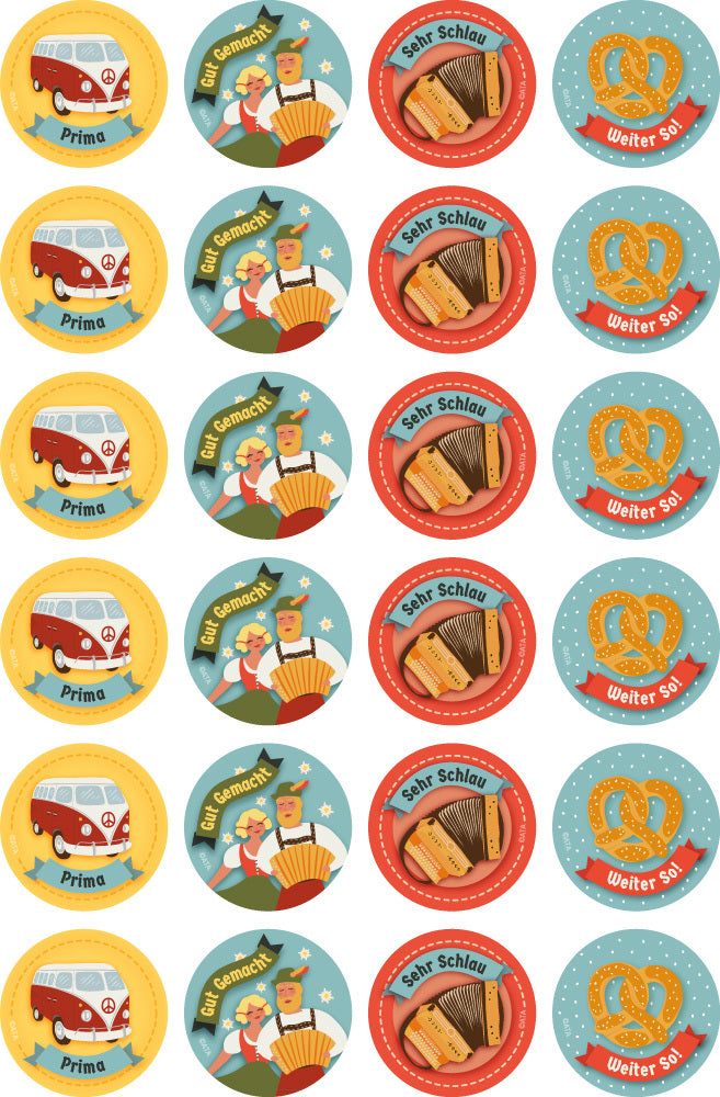 German - Merit Stickers (Pack of 96)