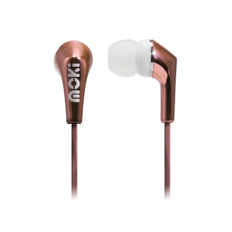 Moki Life Metallic Wired Earphones Rose Gold [MLMECRG]