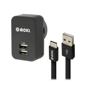 Moki USB-C Cable and Wall Charger Pack