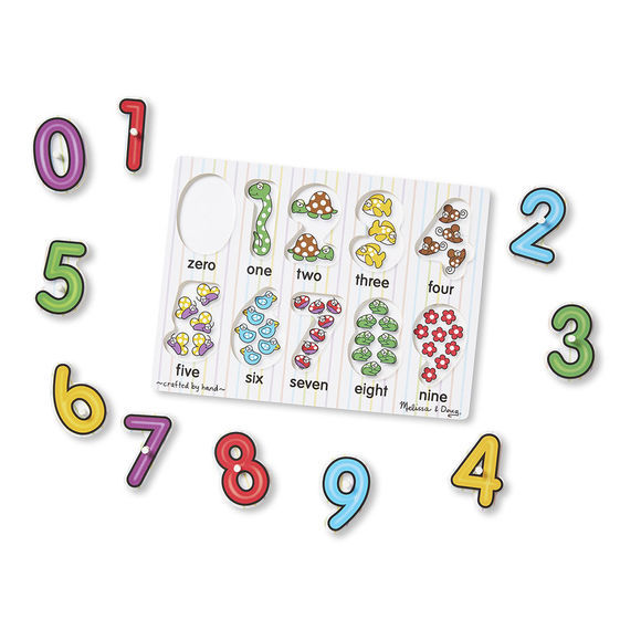 Peg Puzzle - See-Inside Numbers