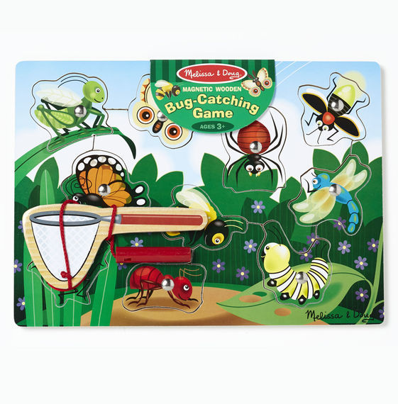 Magnetic Bug Catching Game