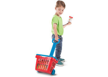 Fill & Roll Grocery Basket Play Set